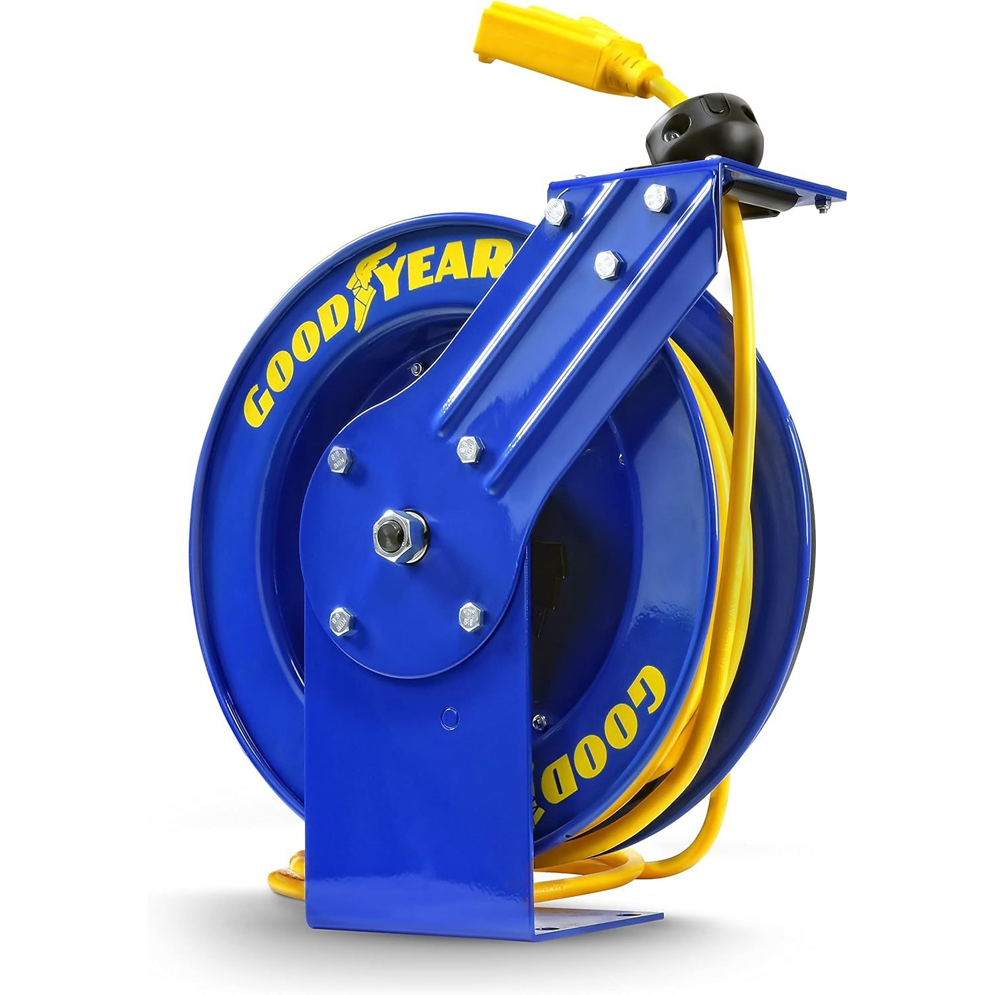 Goodyear, Retractable Extension Cord Reel 14AWGx100ft., Length 100 ft, Cable Gauge 14 Model# TRI-GUR073